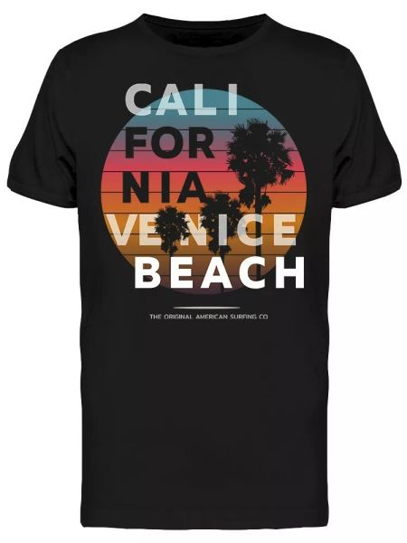 

venice beach sport tee men's -image by shutterstock, White;black