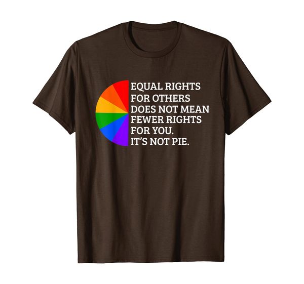 

does not mean fewer rights for you it's not pie t-shirt, White;black