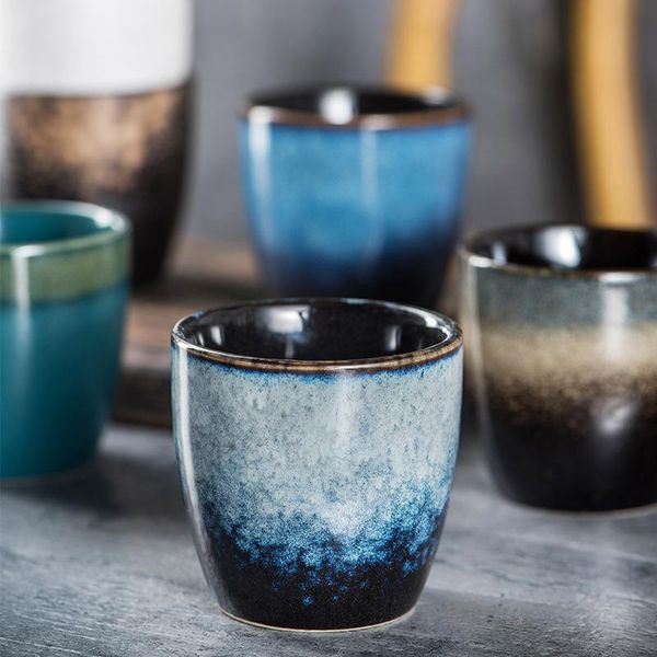 

mugs creative retro japanese ceramic teacup wine glass l1