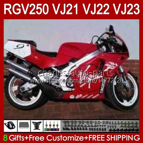 Kit carrozzeria per SUZUKI RGV250C SAPC VJ21 RGV250 RGV-250CC Carrozzeria VJ-21 Pannello 21HC.78 RGVT RGV 250CC 250 CC rosso lucido nuovo RGV-250 88 89 RGVT-250 VJ 21 1988 1989 Carenatura OEM