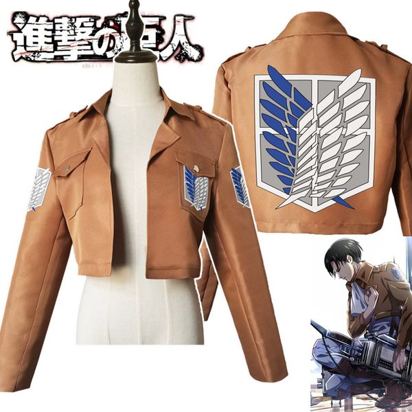 

anime attack on titan cosplay jacket coat shingeki no kyojin cosplay costumes man women fashion halloween party costume gift, Black