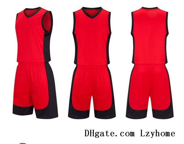 

men polyester sleeveless basketball jerseys, Black;red