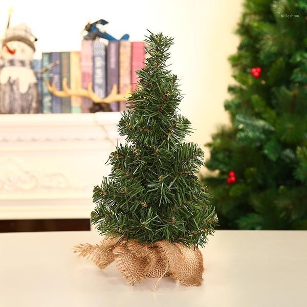 

christmas decorations creative mini burlap tree mall window deskplant decoration
