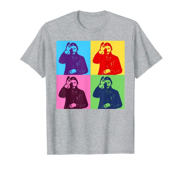 

pop-art grigori rasputin - funny russian gift t-shirt, White;black