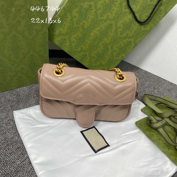 

22cm lady bags shoulder tote fashion designers women marmont bag genuine leather handbags crossbody luxurys classic handbag 3size sell