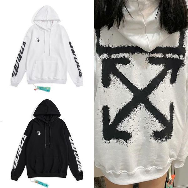 

meichao off splash dyed arrstyle print loose casual hoodie style men's and women's thin jacket, Black