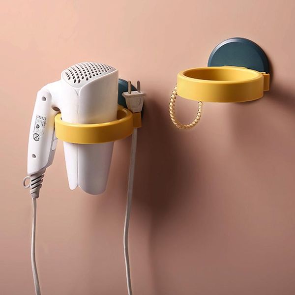 

bathroom storage & organization 1pc wall-mounted hair dryer holder rack durable abs organizer hairdryer
