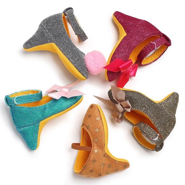 

first walkers design fashion girl baby shoes kid toddler bow sneakers high heels born walker chaussure girls sapatos