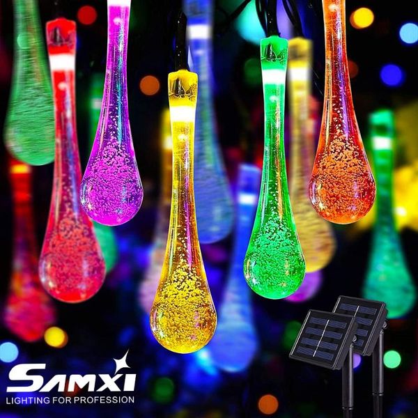 

solar lamps led light outdoor garden decoration lamp 5m/6m/7m ip65 waterproof garland lights for vegetable furniture decor