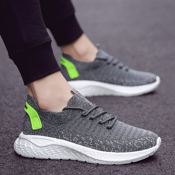 

wholsale big size 46 women men running shoes gray blue black white jogging sports trainers sneakers code: lx33-0810