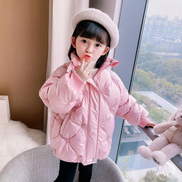

jackets girls long coat parka thick warm jacket girl children toddler kids cotton clothes, Blue;gray
