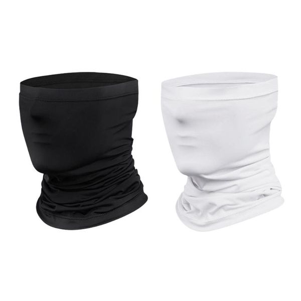 

headband mask face cover bandana anti ice scarf silk summer uv cycling caps & masks, Black