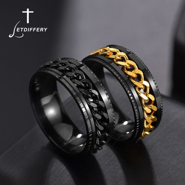 

stainless steel ring, swivel jewelry for men and women, swivel chain, Silver