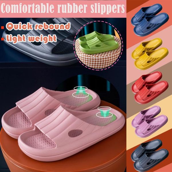 

couple sandals quick-drying thickened non-slip sandals thick sole house slippers bathroom footwear summer beach sandal slipper, Black