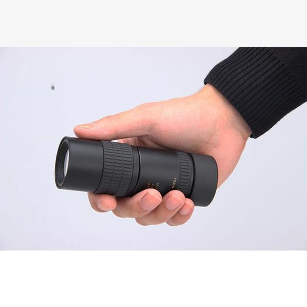 

telescope & binoculars 10-30x30 zoom mini portable pocket monocular for outdoor travel camping optical scope tripod (black)