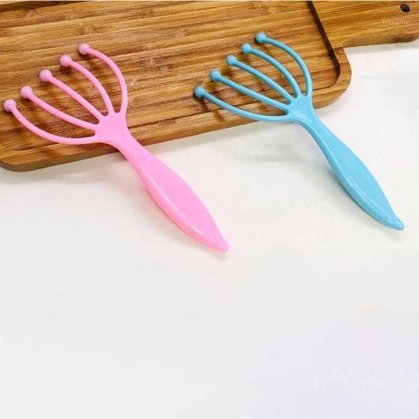 

seller scalp massager steel ball head massage relaxation five finger for head1