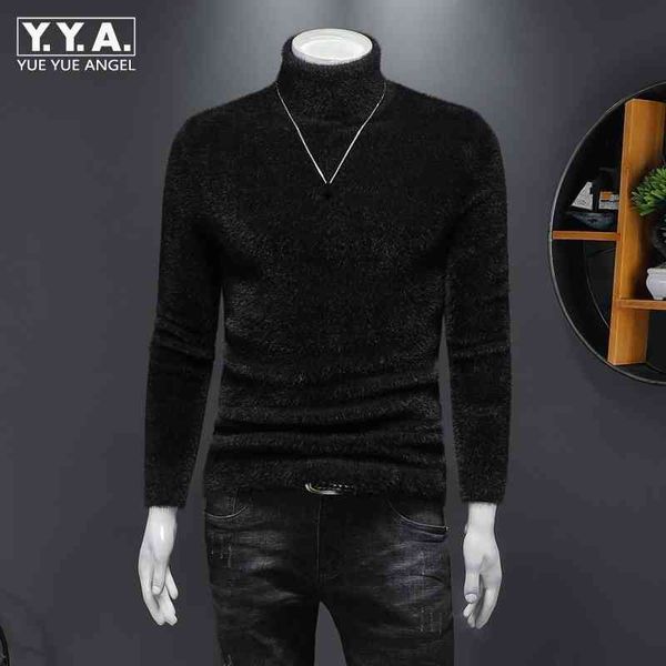 

korean style new mens short thicken warm slim vintage turtleneck dign black fashion casual pullovers sweaters, White;black