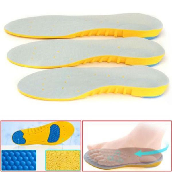 

shoes materials 1 pair point pressure climbing breathable arch support absorb soft running anti fatigue foot massage sport insole, Black