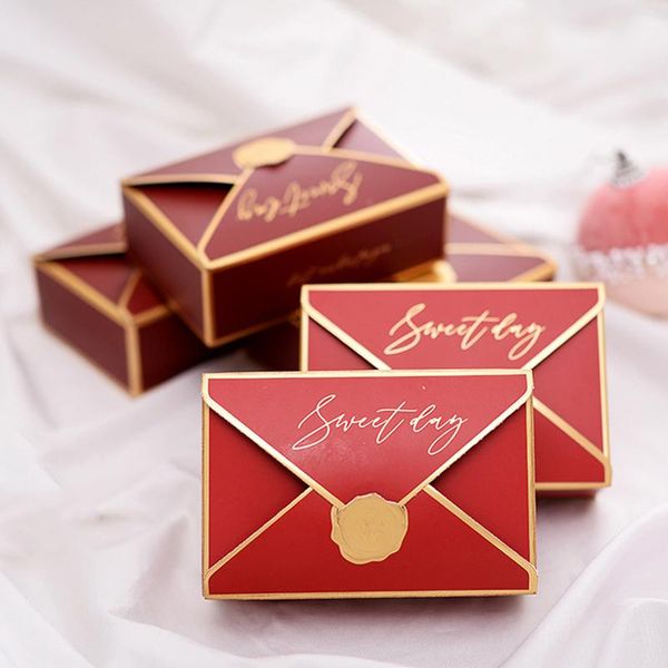 

gift wrap 5pcs creative box packaging envelope shape wedding candy bags favors birthday party christmas jelwery decoration