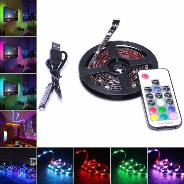 

strips necen 5v led strip light rgb with 20keyboard controller tv back