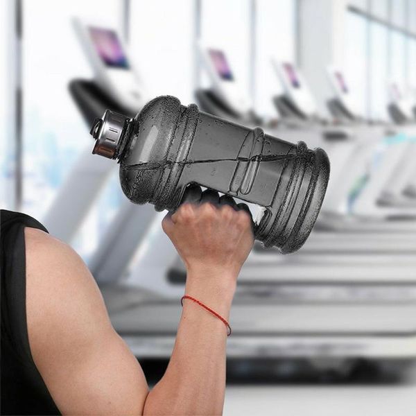 

water bottles & cages large capcity bottle 1l/1.5l/2.2l shaker with handle outdoor fitness running gym training plastic sports