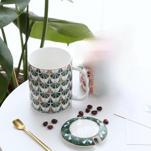 

mugs british luxury gold depicting ceramic mug lovers cup with spoon breakfast home office coffee cups