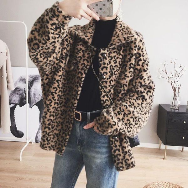 

women's jackets thick imitation mink velvet jacket loose korean version of the autumn and winter fashion casual woman, Black;brown