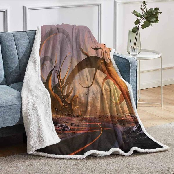 

fleece blanket fairy fiction design with mystic twisted branches on highway sunmulti throw for girlfriend friend