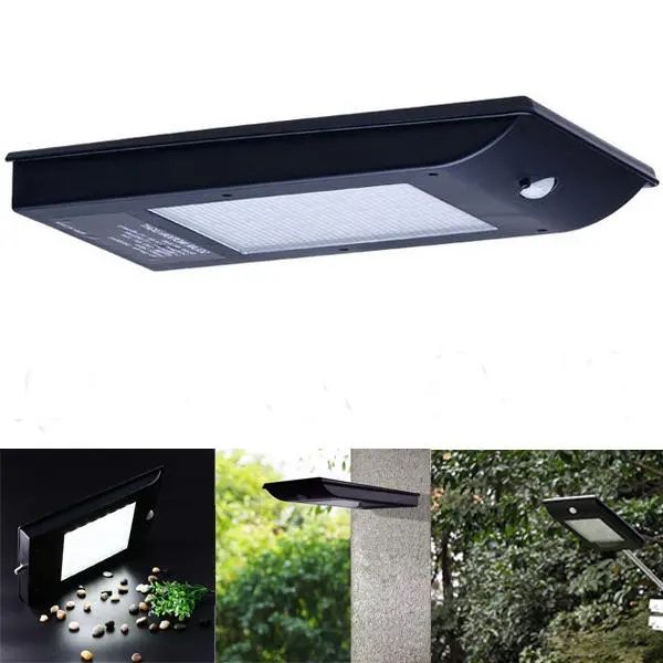 

5w solar power 35 led pir motion sensor street light waterproof outdoor securitity wall lamp