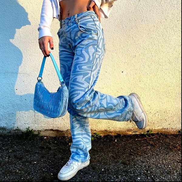 

trousers zebra print straight women capris high waist casual vintage streetwear summer female wide leg, Black;white