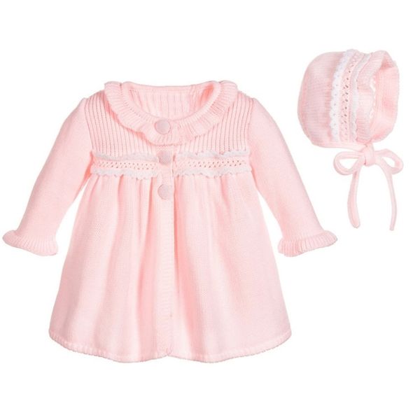 

pannuo baby clothing knitting pure color princess skirt cotton children's sweater long sleeve dress, Red;yellow