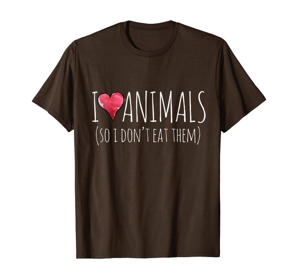 

I love animals so I don't eat them shirt vegan t-shirt, Mainly pictures
