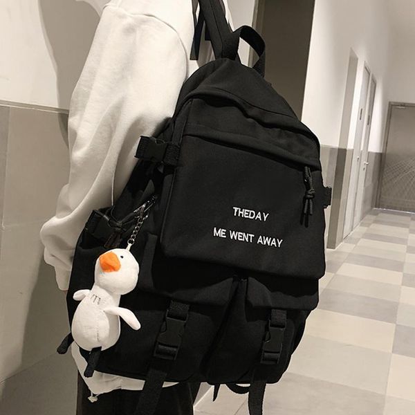 

backpack waterproof men big nylon business travel black rucksack college school bag for teenage girl female mochila