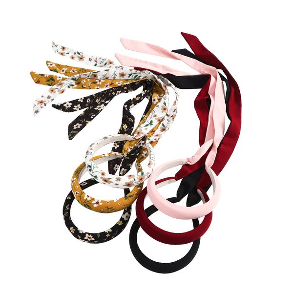 

new pure color/small floral headband fully wrapped woven and knotted decorative hair hoop niche-single hair accessories, Silver