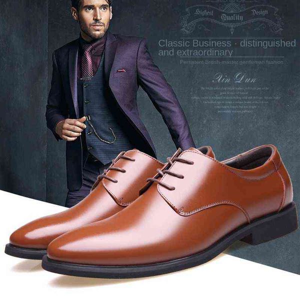 Scarpe da uomo Affari di lusso Business di lusso Oxford in pelle traspirante formale ufficio maschio ufficio matrimonio calzature in gomma calzature mocassin homme 220223