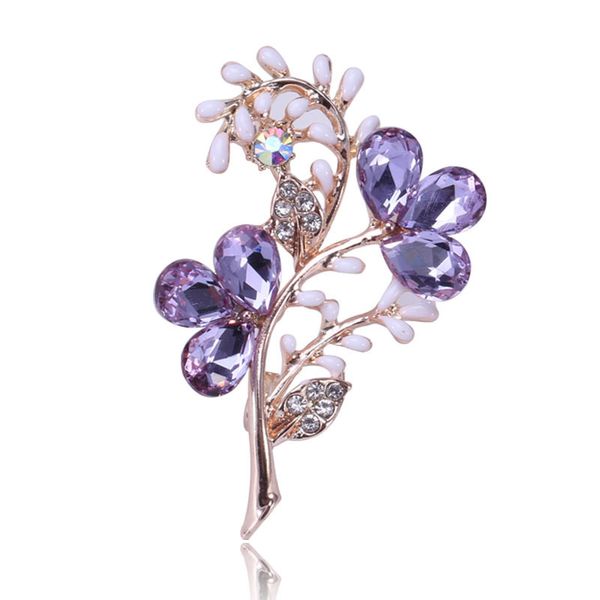 

factory fashionable little crystal glass brooch jacket sweater accessories christmas