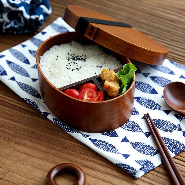 

dinnerware sets japanese style wooden bento boxes eco-friendly wood handmade lunch box