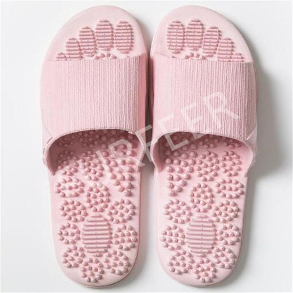 

slippers women's summer massage indoor health foot home women slides outdoor flip flops casual flat sandals house shoes, Black