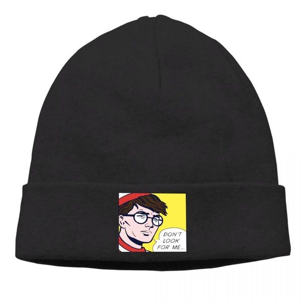 

beanies where's wally children's books skullies don't look for me knitted bonnet hats men women's ski cap