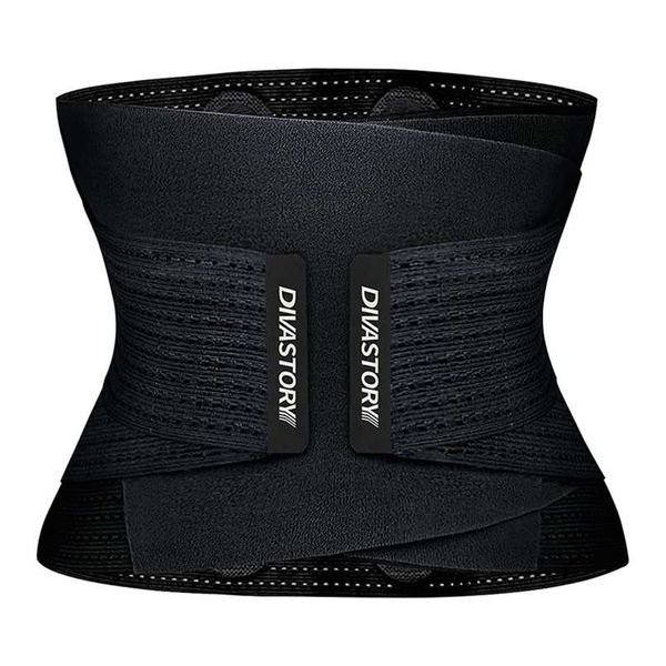 

burvogue neoprene sweat waist trainer fitness belt thermo body shaper trimmer corset cincher wrap workout slim shapewear 211015