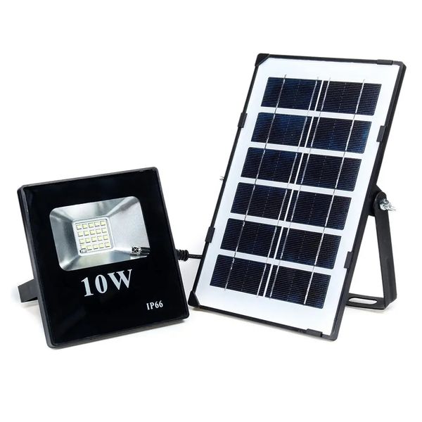 Solar Panel 10W Sicherheit Wand Flutlicht Outdoor Garten Hof Lampe Wasserdicht