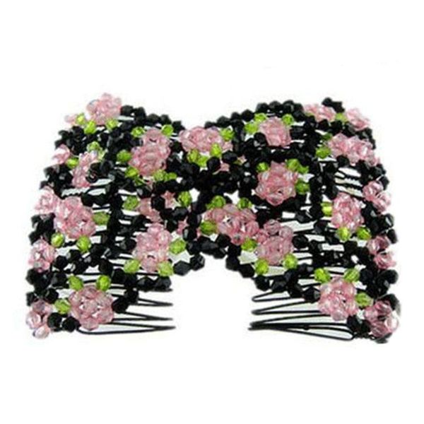

hair clips & barrettes clip magic elasticity stretchy hairpins fabala beads comb changeable, Golden;silver
