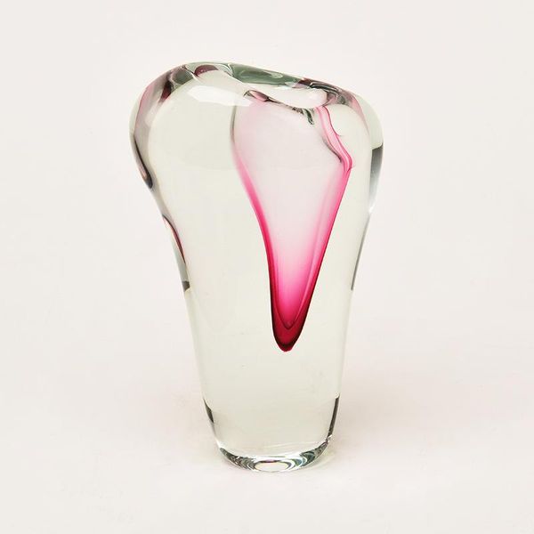 

vases simple special-shaped crystal glass vase living room el transparent pink soft model ornaments decor