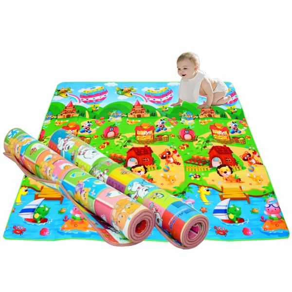 Impermeável Bebê Grosso Play Mat Miúdos Rawling Tapete Suave Assoalho Eva Espuma Ao Ar Livre Piquenique Pad Game Brinquedos Para Crianças Blanket 210320