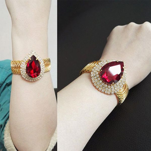 

link, chain 2021 fashion women's bracelet cuban link bracelets gold big rhinestone wholesale female appointment jewelry vb848, Black