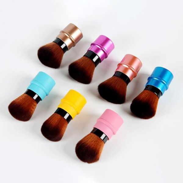 

makeup brushes retractable single brush foundation blending powder blusher face convenient travel tool cosmetic soft bristles