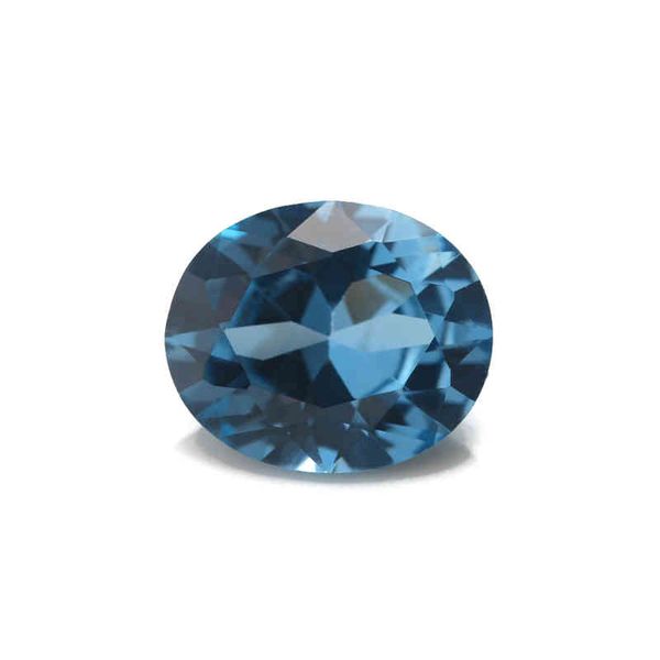 50 stücke 2x3 ~ 13x18mm ovalshape lose blau synthetische stein für schmuck diy edel edelstein stein 106 #