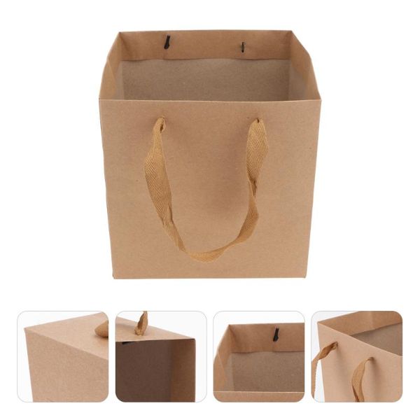 

10pcs baking package bag wrapping kraft paper take-out (light brown) gift wrap