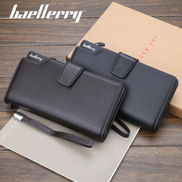 

men's wallet business clutch coin pocket zipper purse 3 fold phone purses casual portfolio multi-card bit wallets1, Red;black