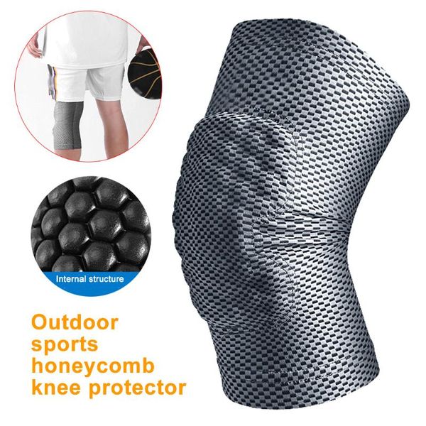 

cushioned anti slip dynamic compression bandage joint brace riding knee pad protective gear elastic sports fitness muscles elbow & pads, Black;gray